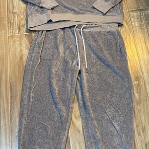 JCrew velour joggers